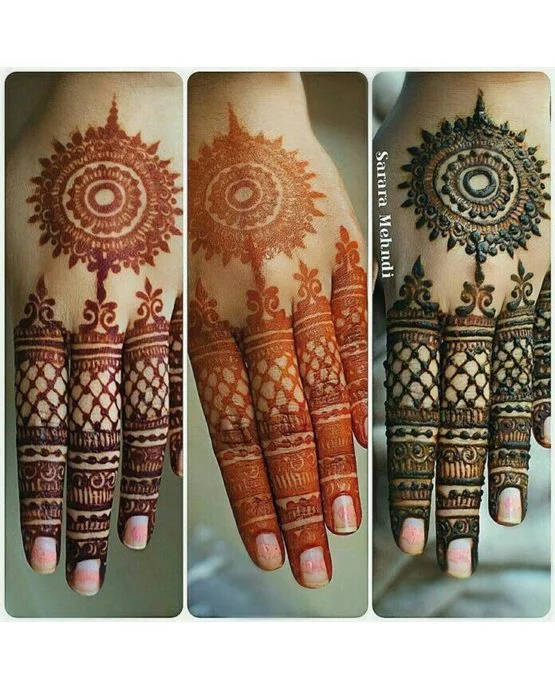 Contemporary Weave Back Hand Mehndi Design Composition Contemporary Weave Back Hand Mehndi Design Composition